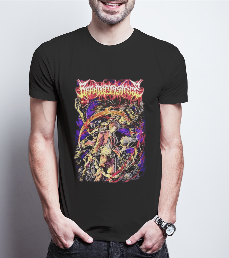 Loki Greenway Death Note Light Yagami Ryuk Heavy Metal Manga T-Shirt