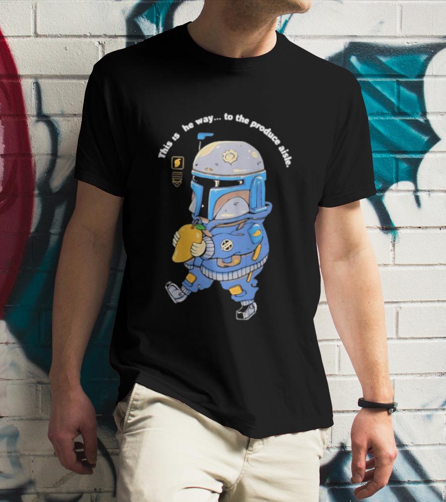 This Is The Way To The Produce Aisle Mandalorian Mango T-Shirt