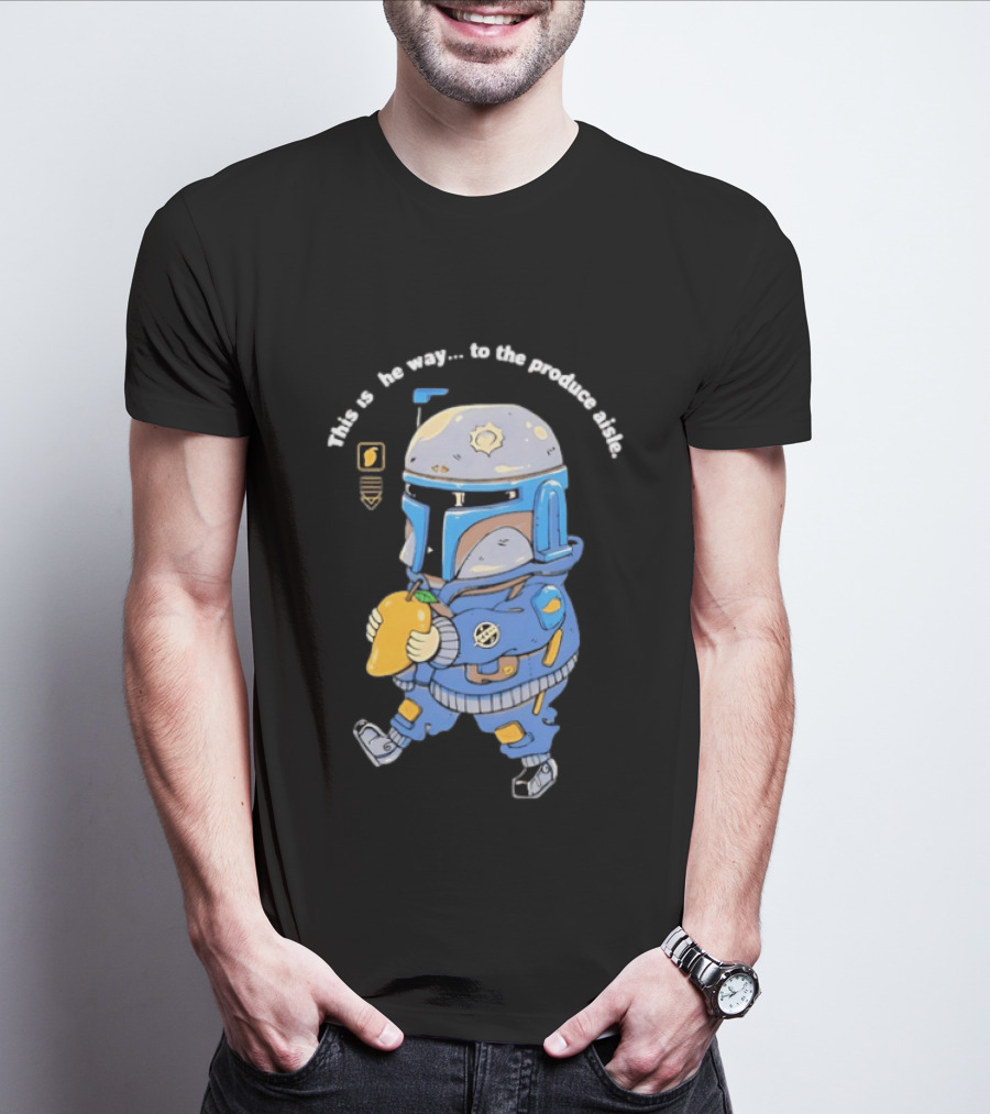 This Is The Way To The Produce Aisle Mandalorian Mango T-Shirt