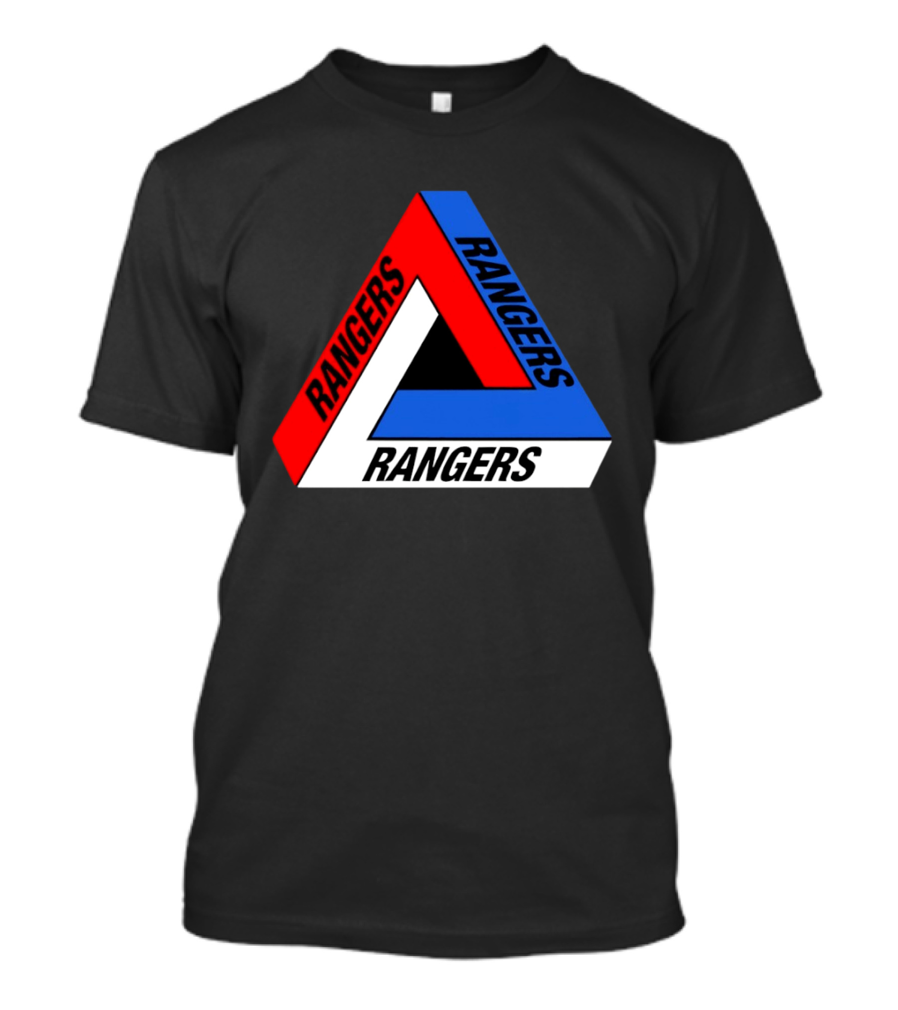 Rangers Penrose Triangle Optical Illusion Sports T-Shirt