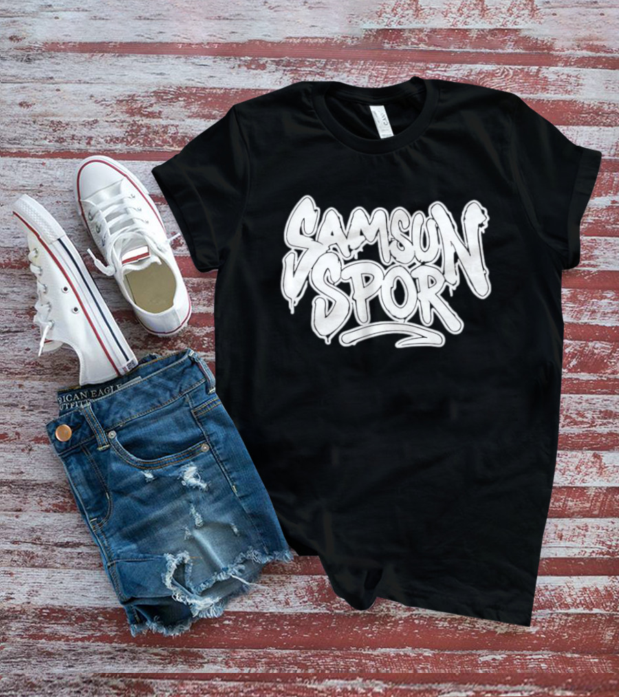 Samsunspor Graffiti Style Bold Lettering T-Shirt
