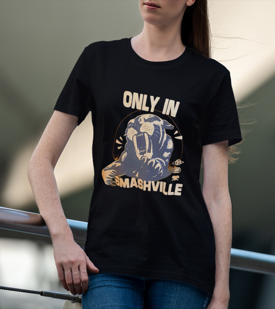 Only In Smashville Nashville Predators Fierce T-Shirt