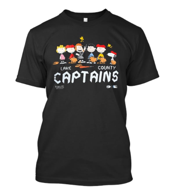 Peanuts Characters Lake County Captains Lucy Charlie Brown Snoopy T-Shirt