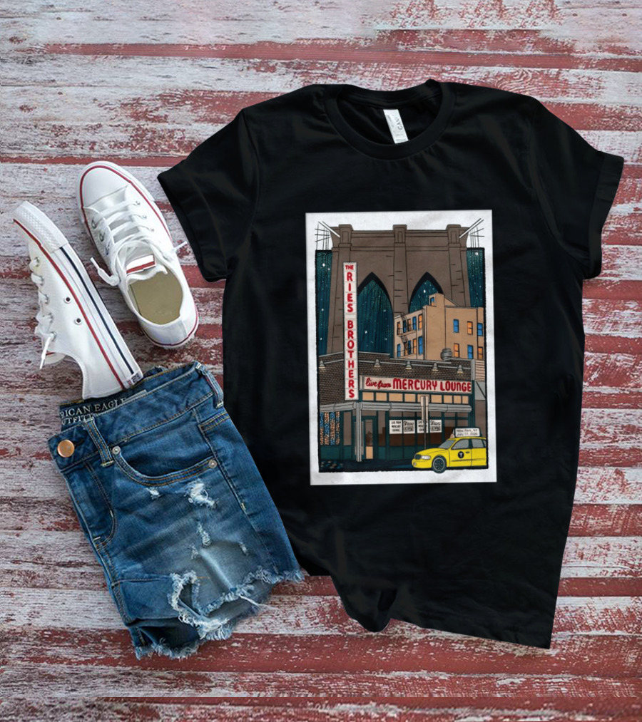 The Ries Brothers Live Mercury Lounge NYC Jul 17 2026 Brooklyn Bridge T-Shirt