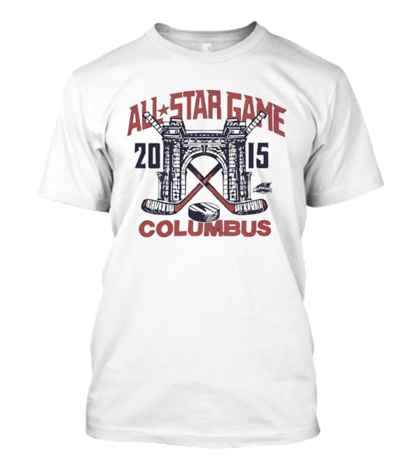 2015 NHL All Star Game Columbus Hockey Vintage Bridge And Sticks T-Shirt