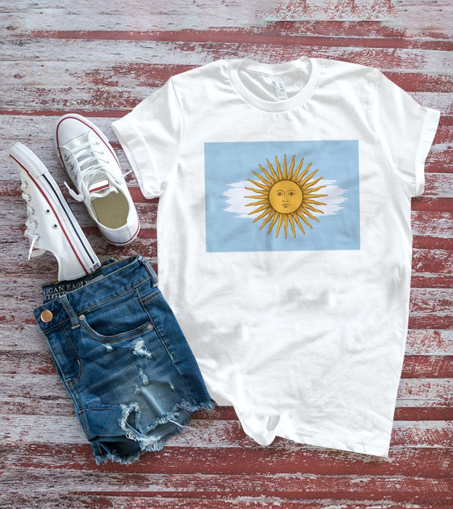 Argentina Sol De Mayo Sun Of May Flag T-Shirt