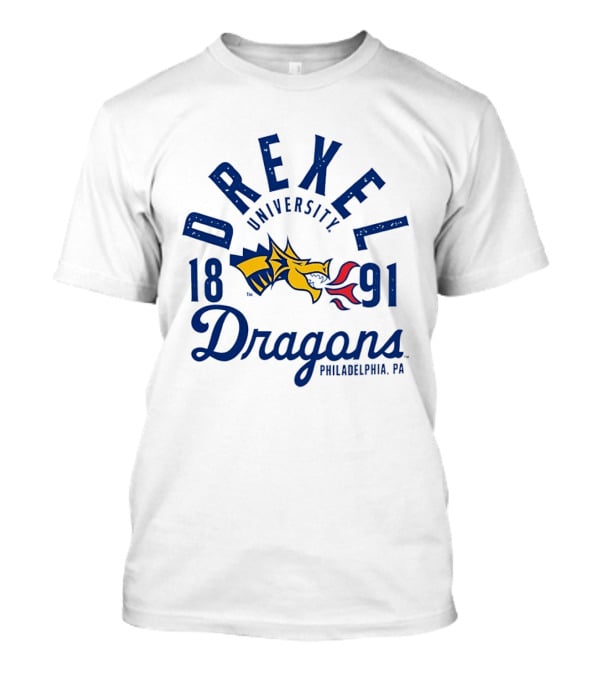 Drexel University Dragons 1891 Philadelphia PA Yellow And Red Dragon T-Shirt