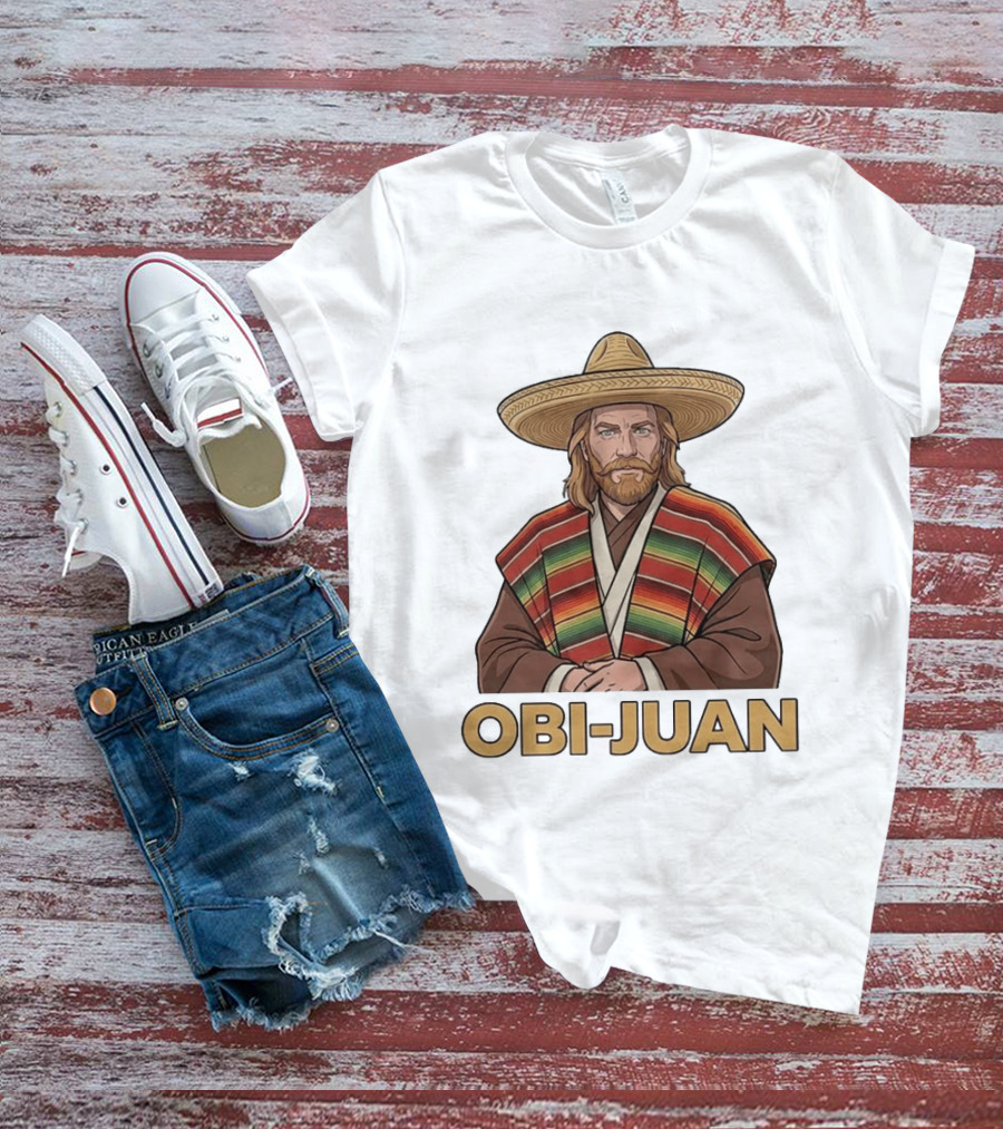 Obi Juan Sombrero Hat Poncho Mexican Star Wars T-Shirt