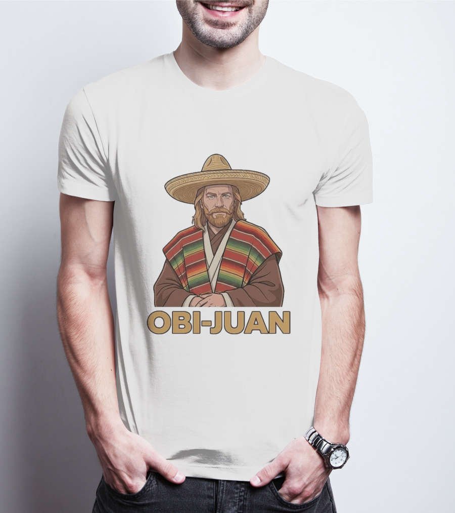Obi Juan Sombrero Hat Poncho Mexican Star Wars T-Shirt