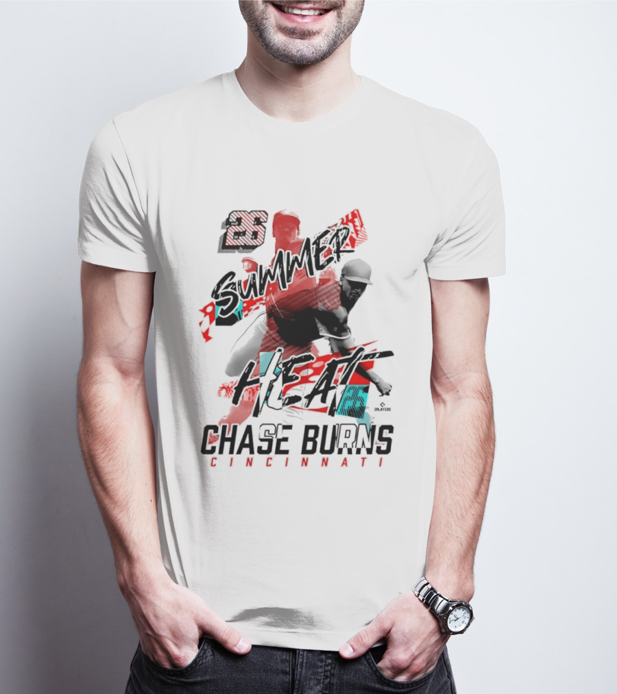26 Summer Heat Chase Burns Cincinnati Reds T-Shirt