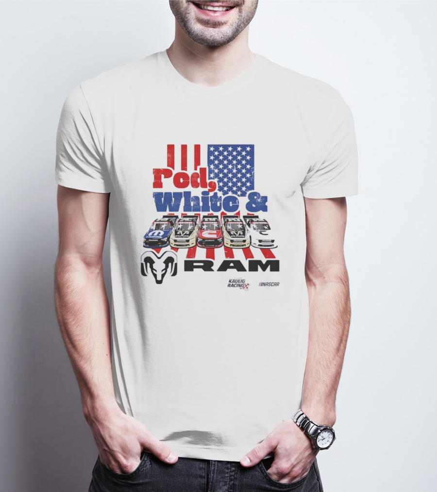 Red White RAM NASCAR Kaulig Racing Mopar Craftsman T-Shirt