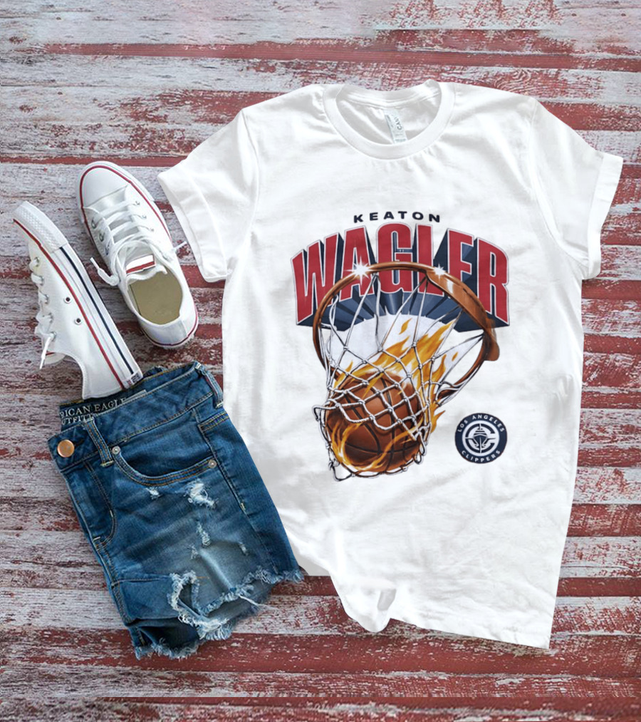 Keaton Wagler Los Angeles Clippers Basketball Net Dunk T-Shirt