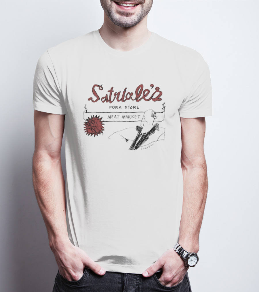 Satriale's Pork Store Meat Market Gabagool Drawing T-Shirt