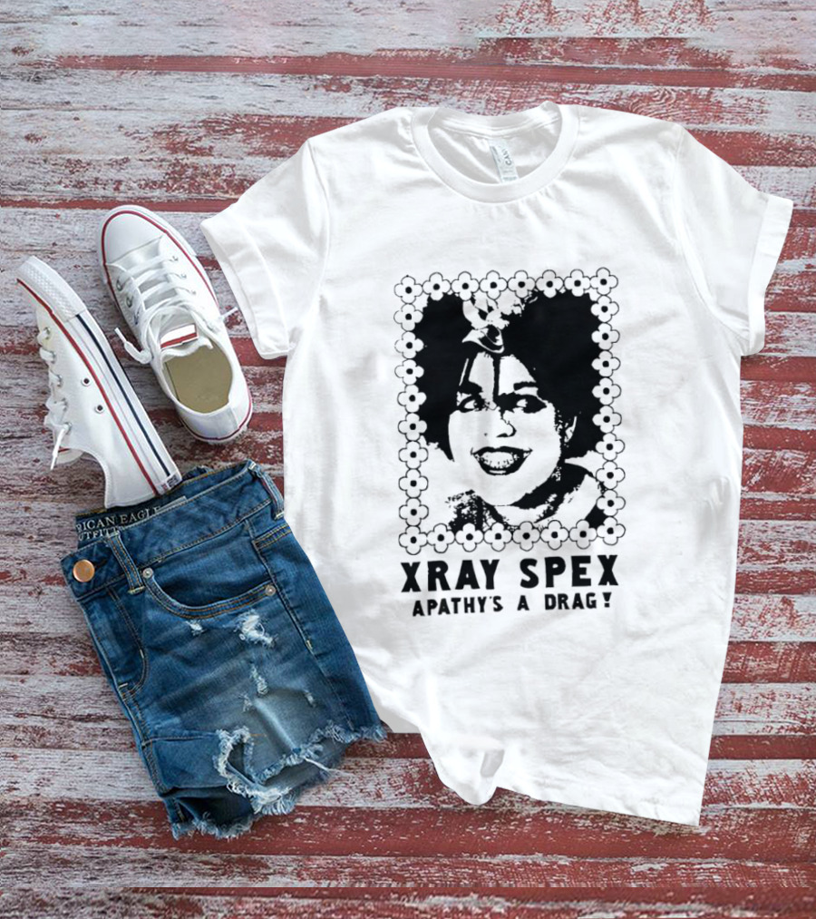 X Ray Spex Apathy's A Drag Poly Styrene Iconic Punk T-Shirt