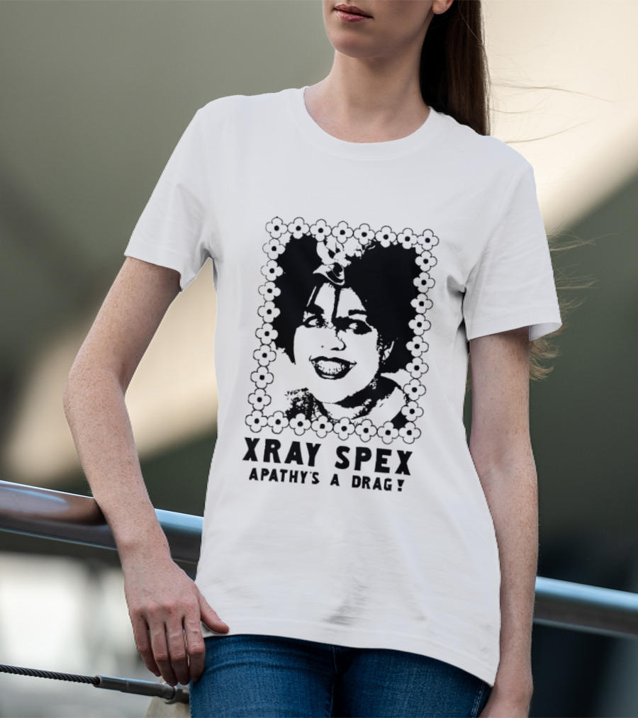 X Ray Spex Apathy's A Drag Poly Styrene Iconic Punk T-Shirt