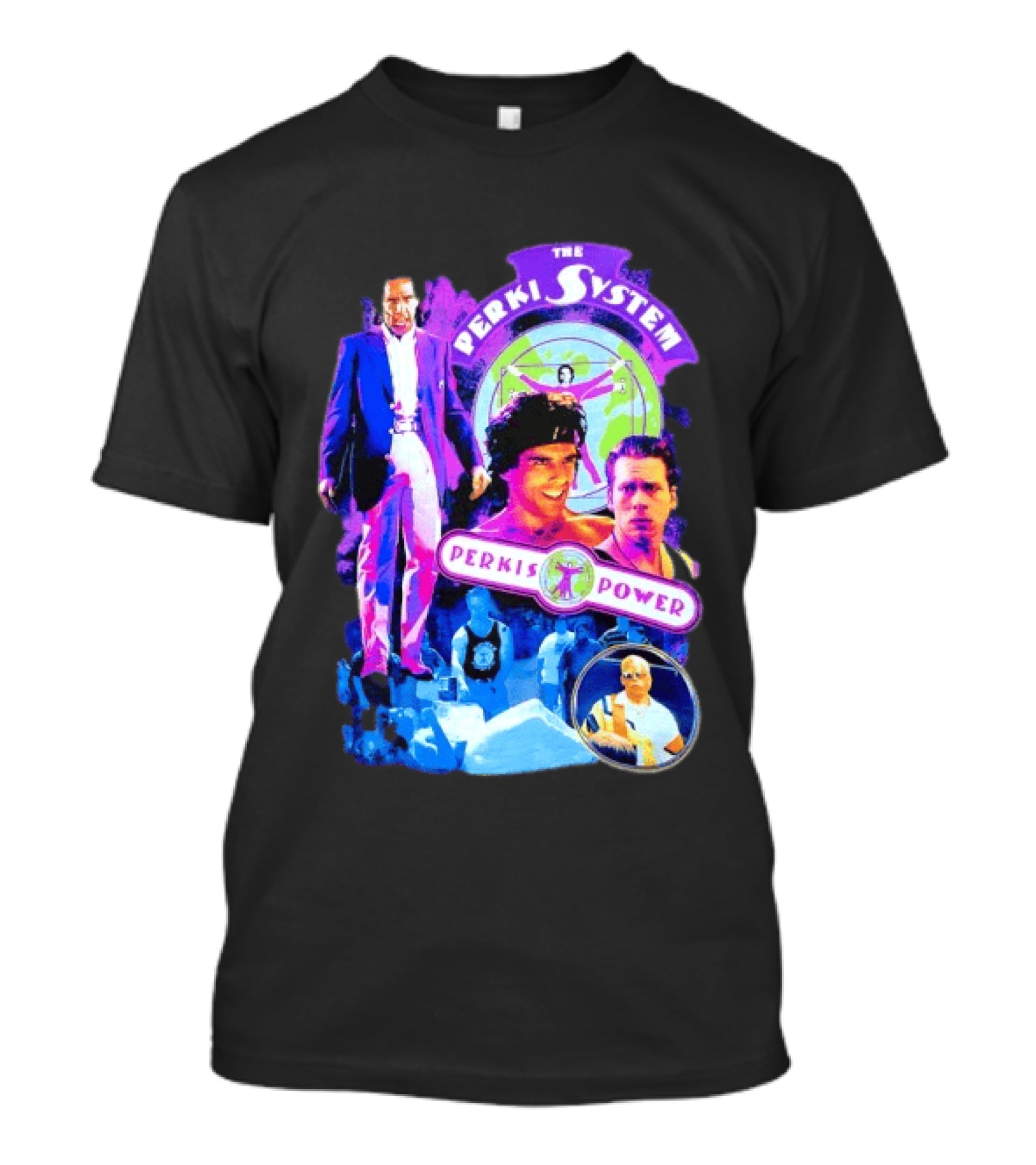 Ben Stiller The Perkis System Perkis Power Heavyweights Movie 90s Throwback T-Shirt