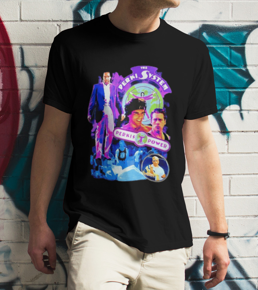 Ben Stiller The Perkis System Perkis Power Heavyweights Movie 90s Throwback T-Shirt
