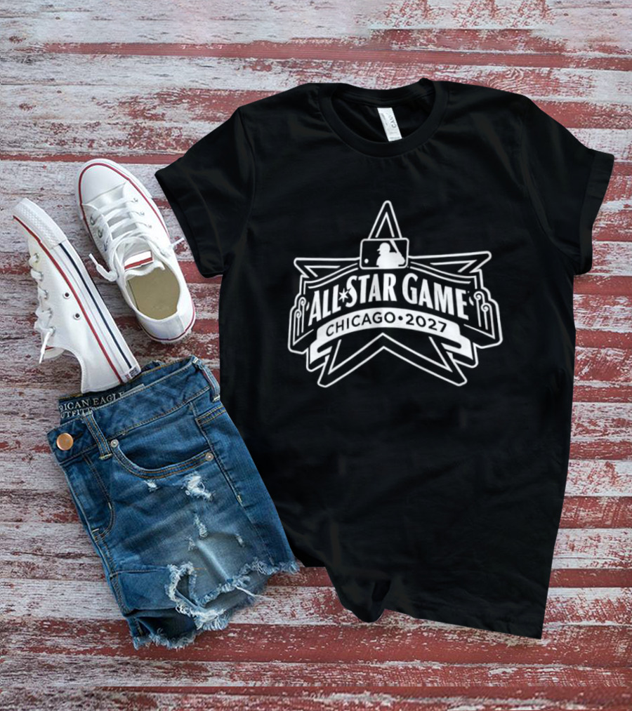 Chicago Cubs 2027 MLB All Star Game Logo Star T-Shirt