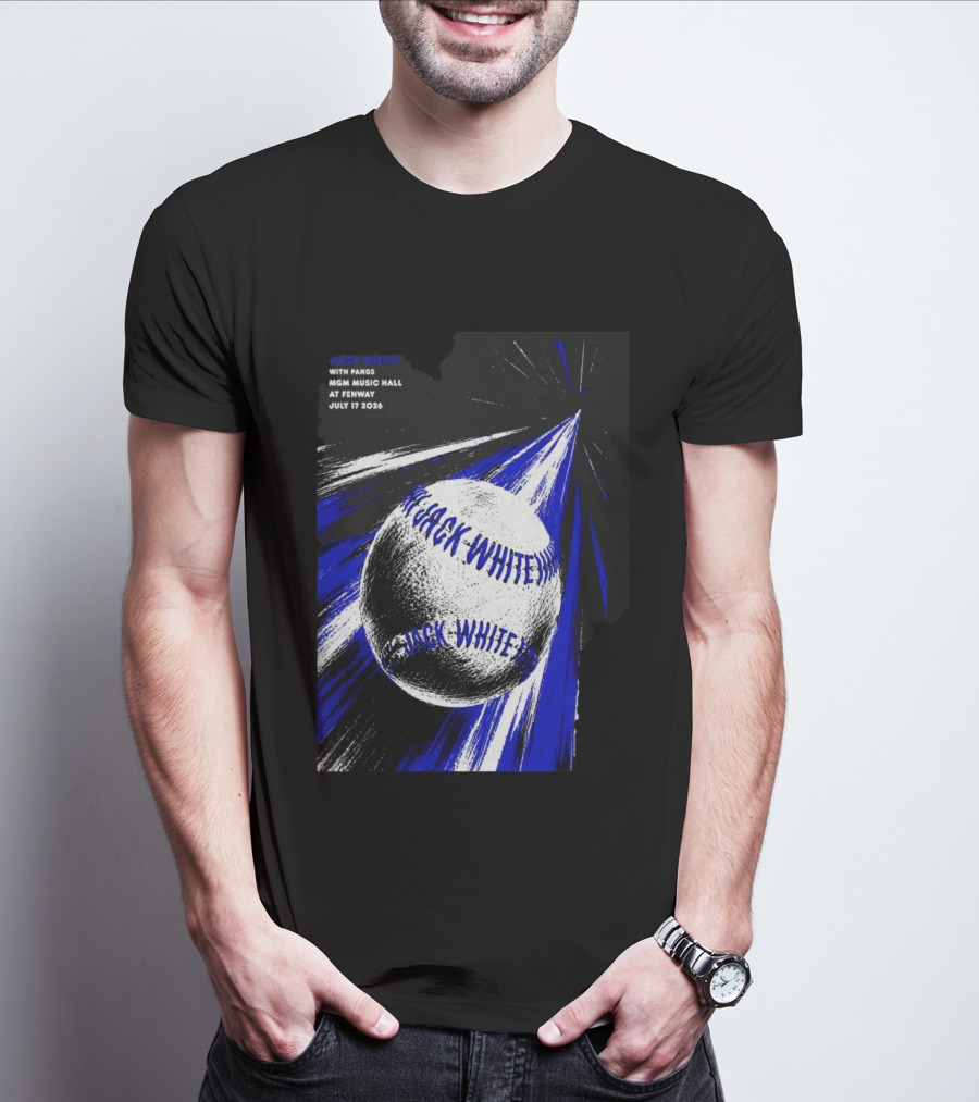 Jack White July 17 2026 With Pangs MGM Music Hall At Fenway T-Shirt