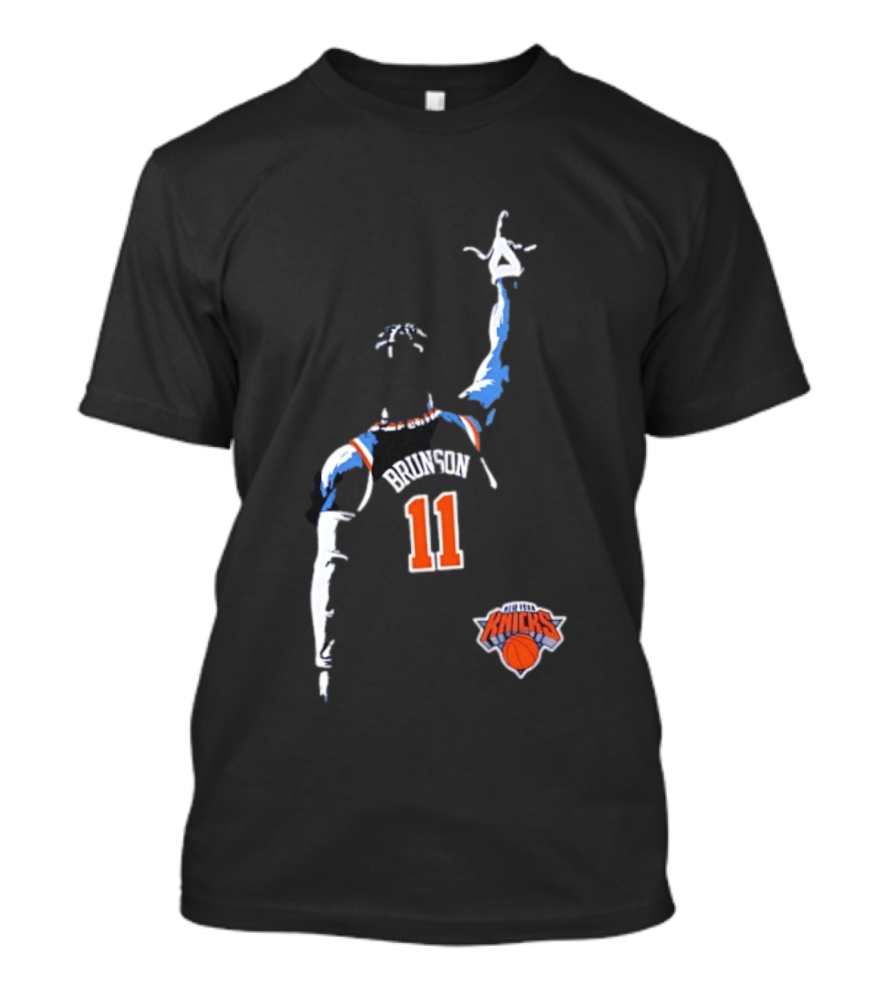 New York Knicks Jalen Brunson 11 Fade Basketball Jersey T-Shirt