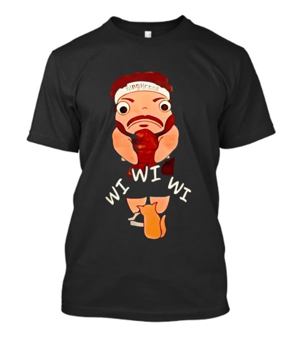 KingKreas Wi Wi Wi Cartoon Character Headband T-Shirt