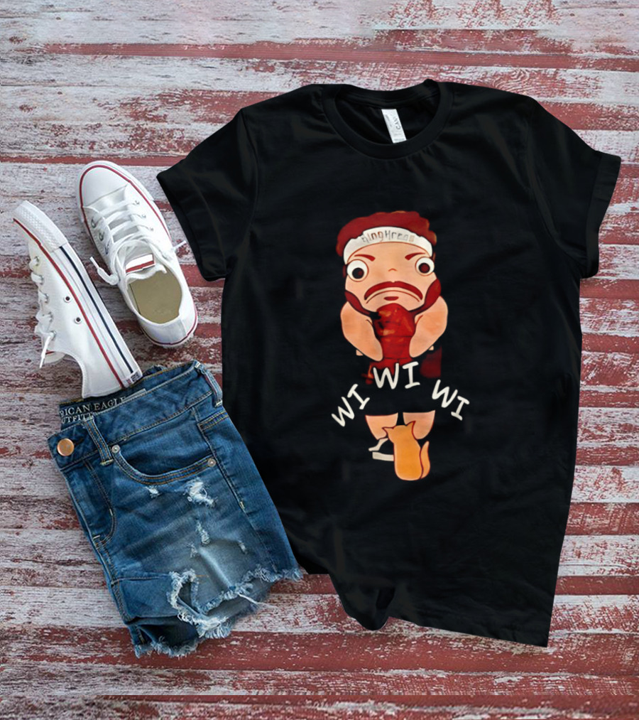 KingKreas Wi Wi Wi Cartoon Character Headband T-Shirt