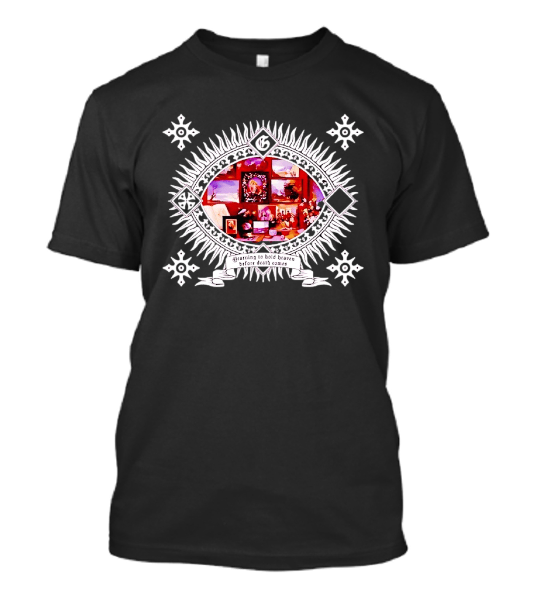 Yearning To Hold Heaven Before Death Comes Framed Pictures And Flowers T-Shirt