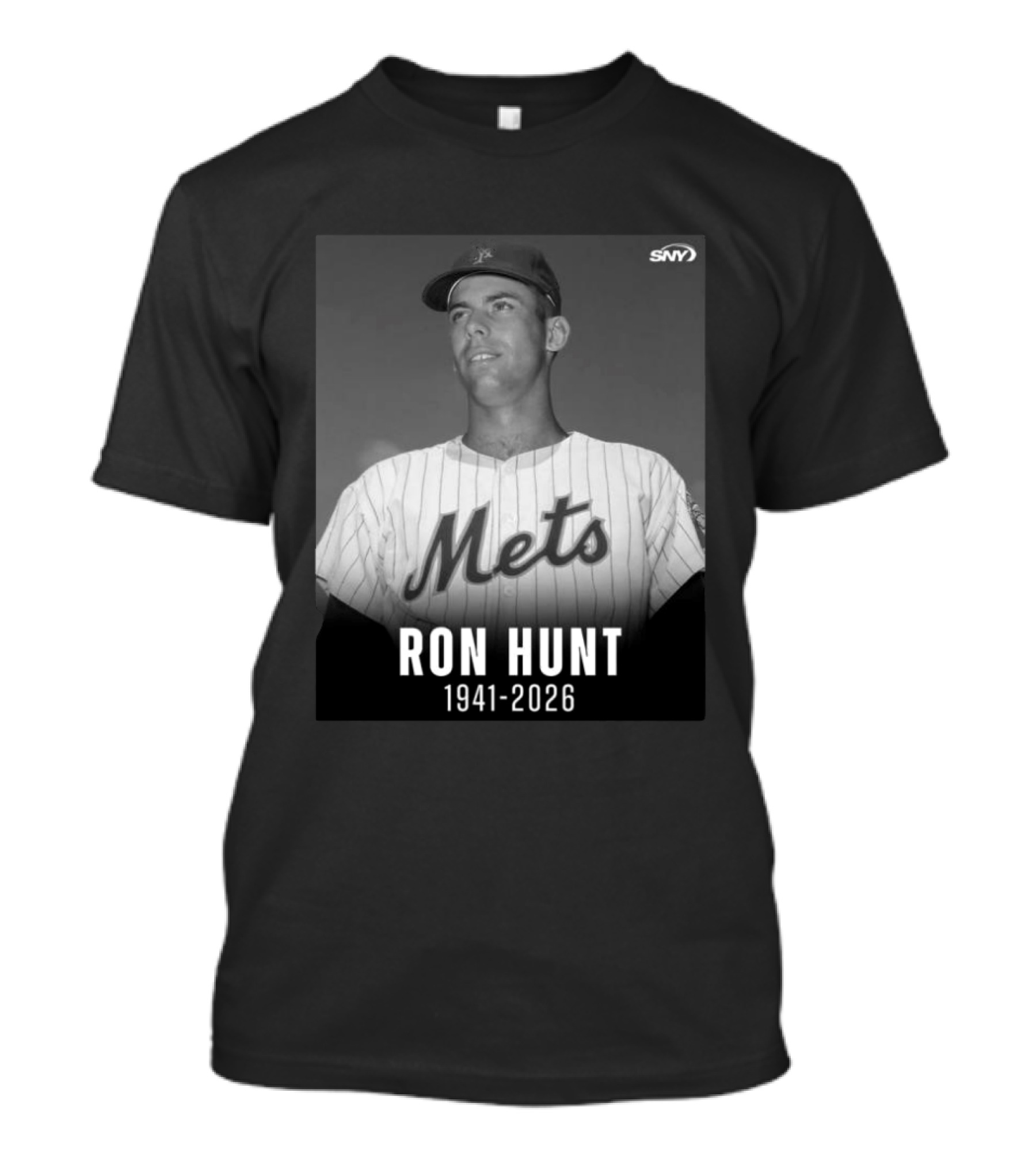 Ron Hunt 1941 2026 Mets SNY Memoriam T-Shirt