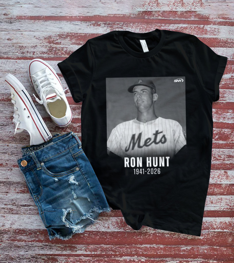 Ron Hunt 1941 2026 Mets SNY Memoriam T-Shirt