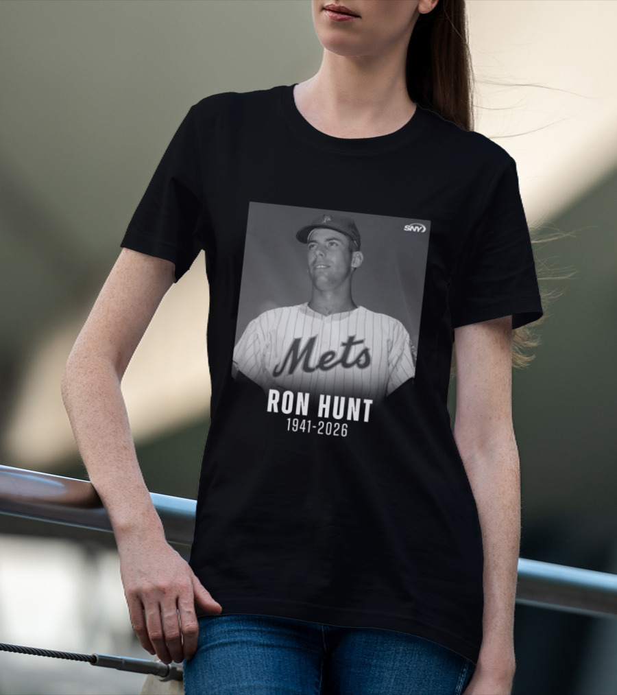 Ron Hunt 1941 2026 Mets SNY Memoriam T-Shirt