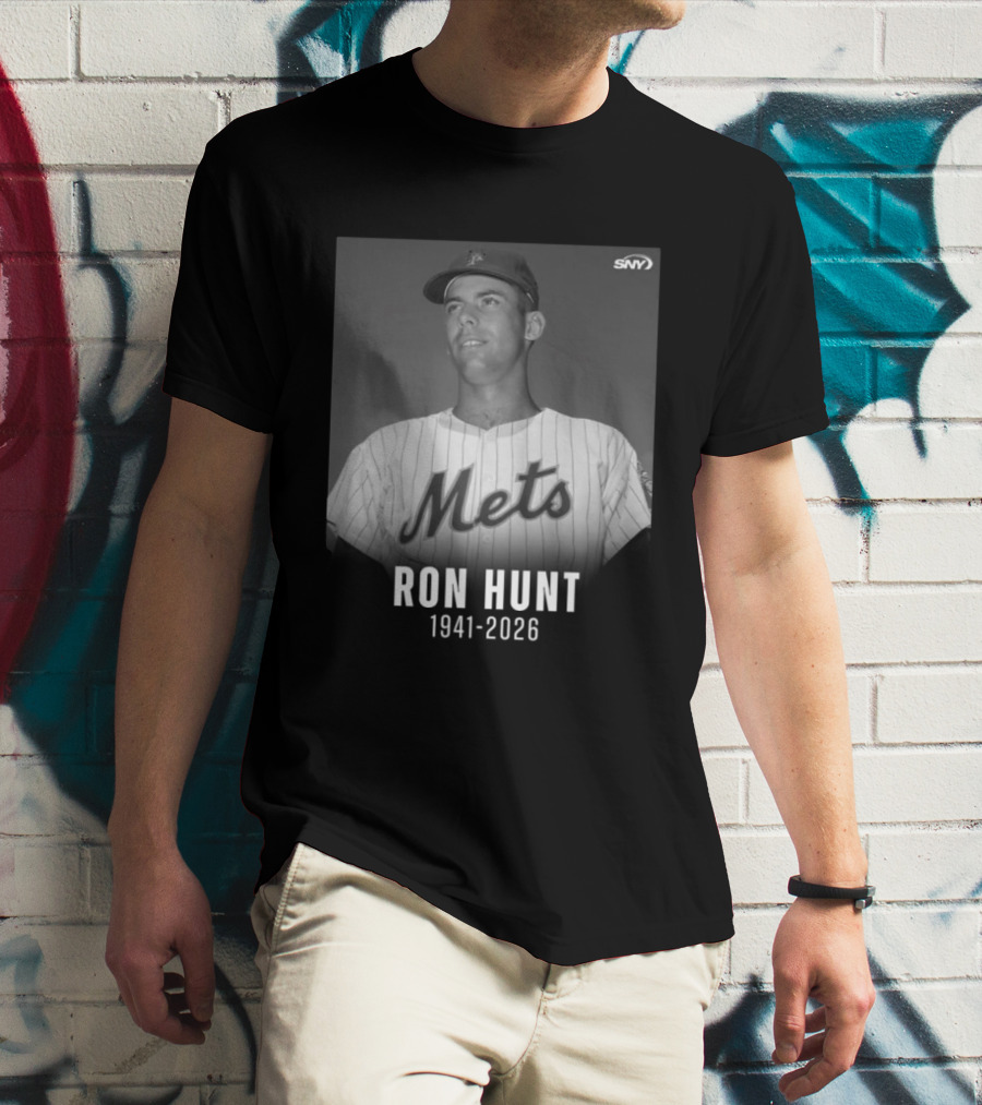 Ron Hunt 1941 2026 Mets SNY Memoriam T-Shirt