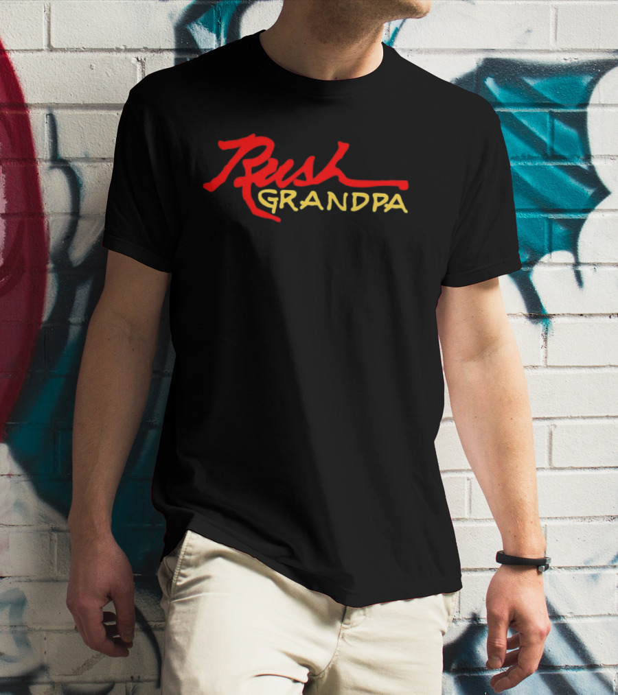 Rush Grandpa Rock Music Grandfather Band Fans T-Shirt