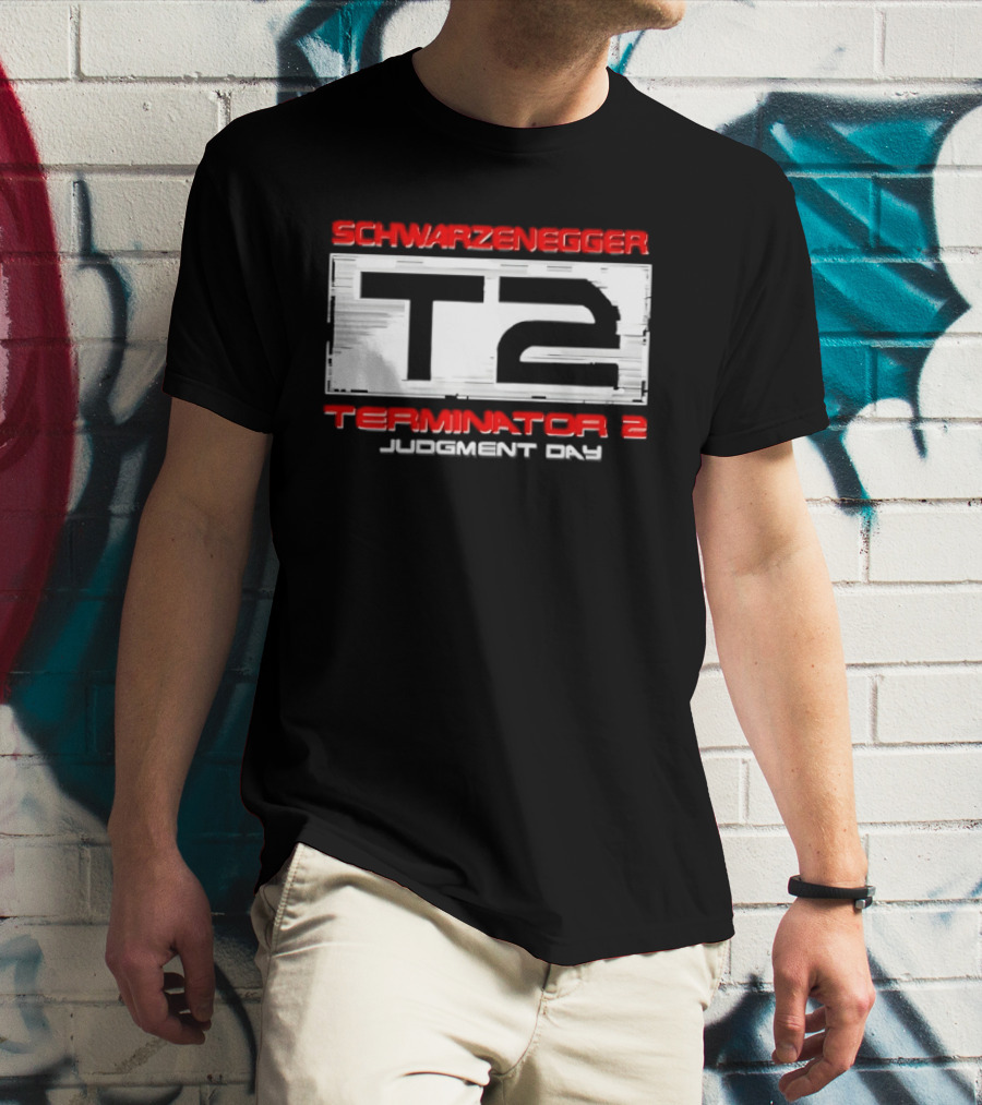 Schwarzenegger T2 Terminator 2 Judgment Day T-Shirt