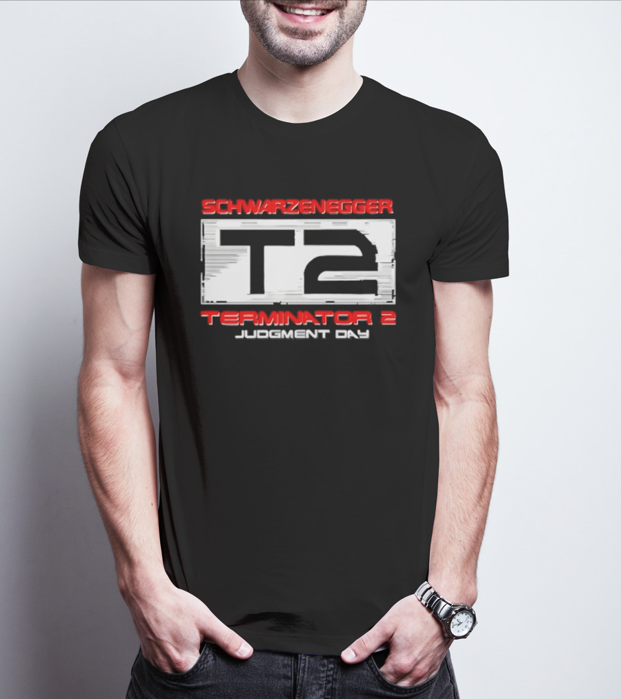 Schwarzenegger T2 Terminator 2 Judgment Day T-Shirt