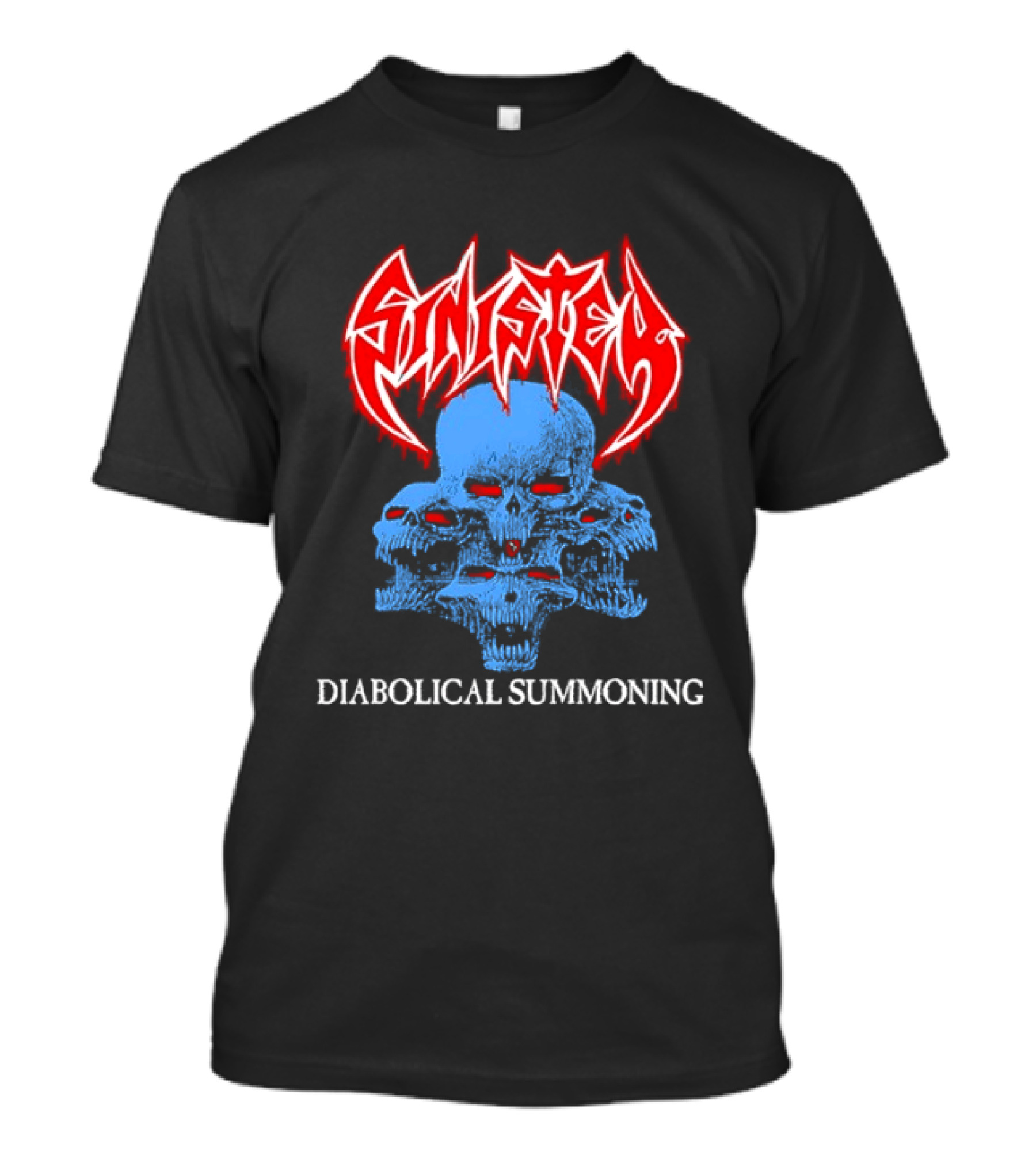 Sinister Diabolical Summoning Death Metal Skulls T-Shirt