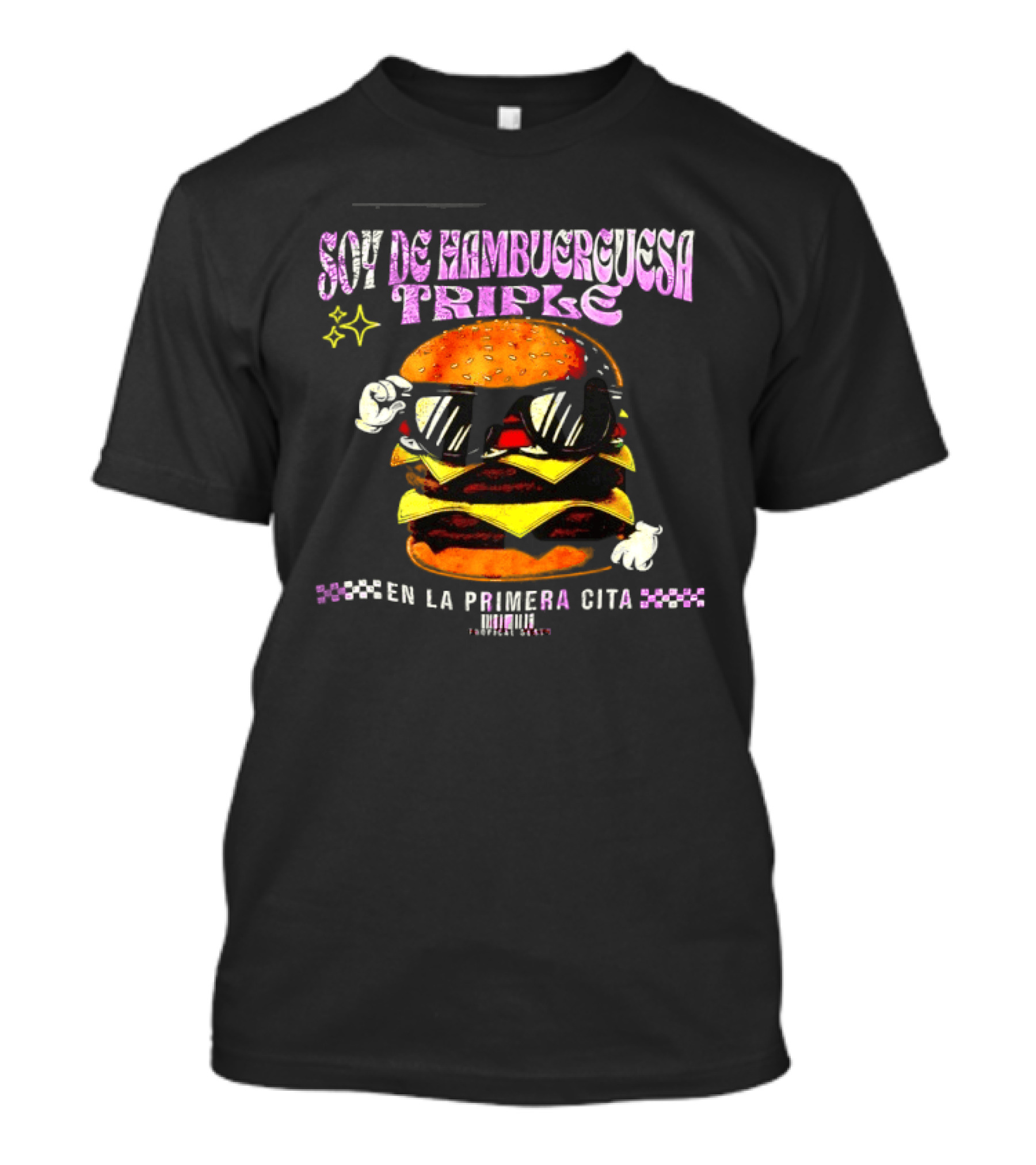 Soy De Hamburguesa Triple En La Primera Cita Tropical Beats T-Shirt