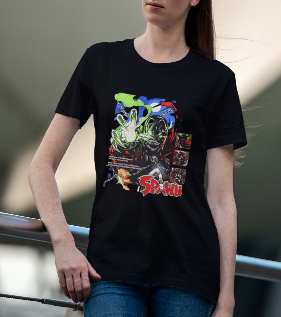 Spawn Born In The Darkness Sworn To Justice New Warrior Emerges T-Shirt