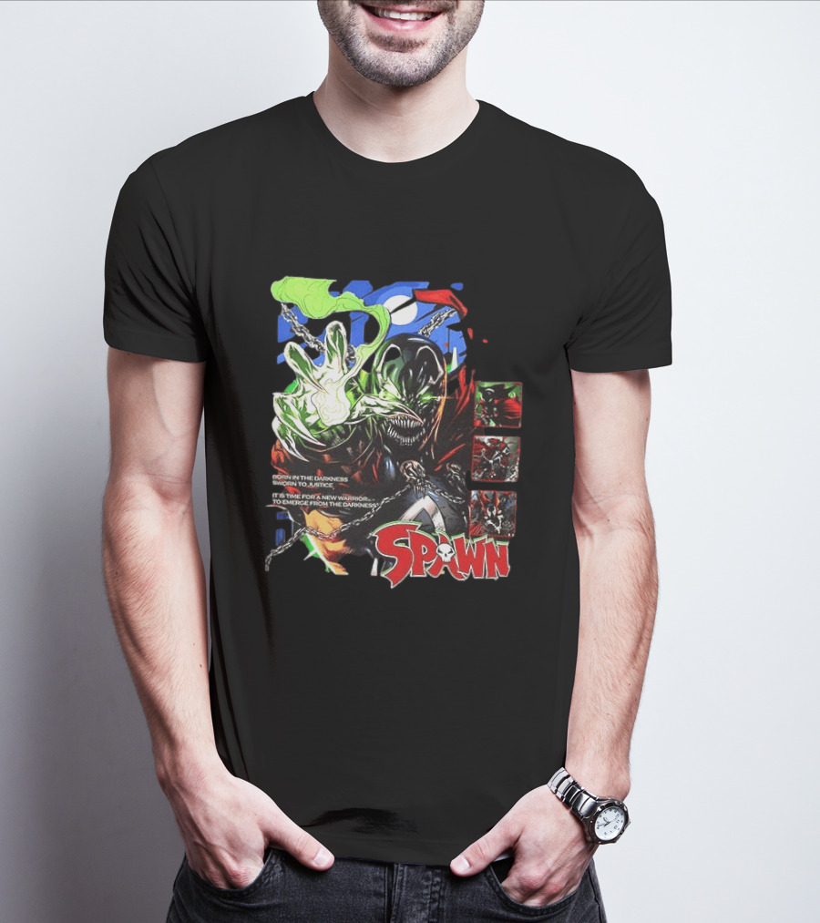 Spawn Born In The Darkness Sworn To Justice New Warrior Emerges T-Shirt