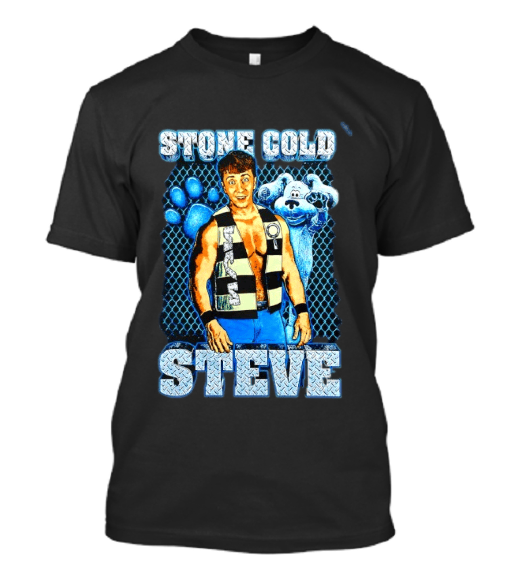 Stone Cold Steve Austin Blue Clues Mashup T-Shirt