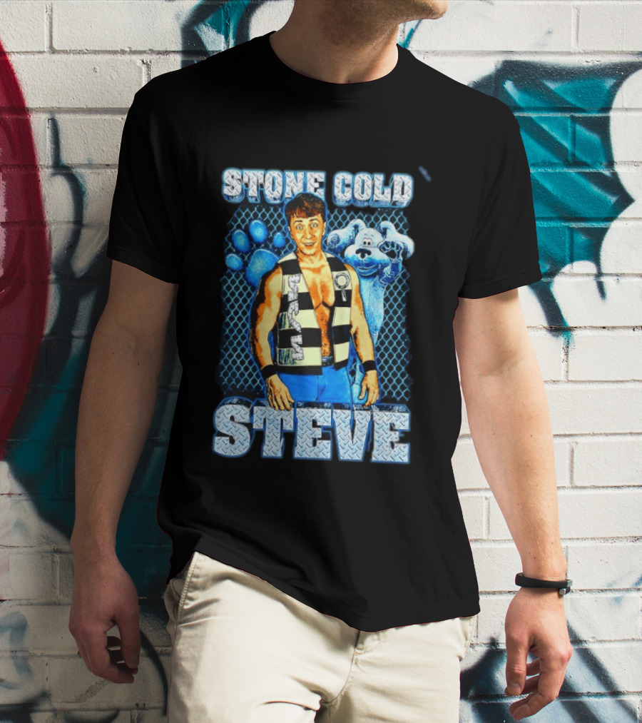 Stone Cold Steve Austin Blue Clues Mashup T-Shirt