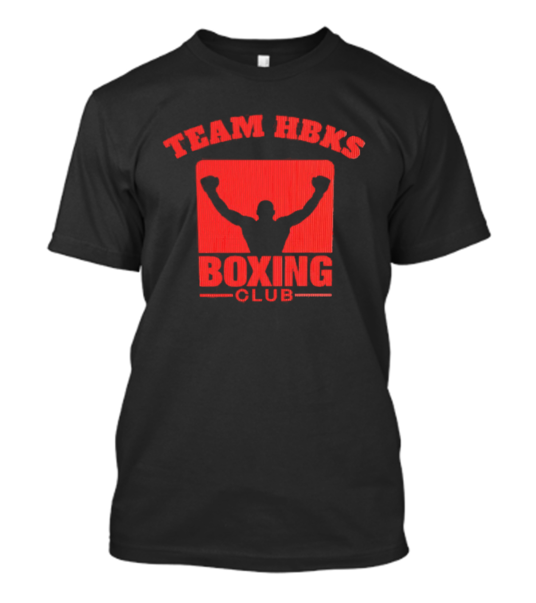Team HBKS Boxing Club Fighter Silhouette Red T-Shirt