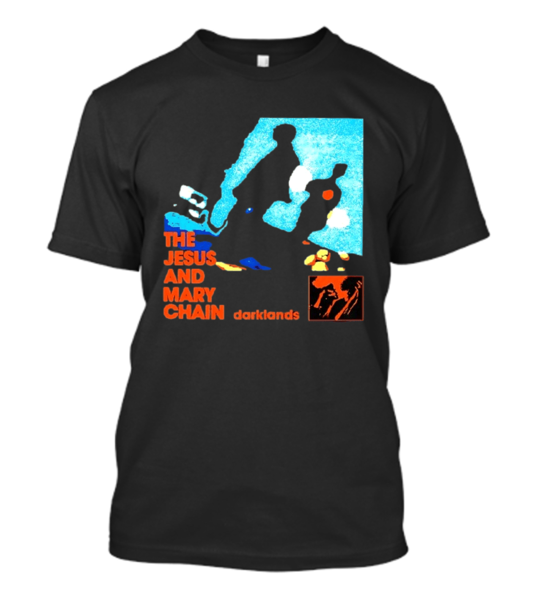 The Jesus And Mary Chain Darklands Alternative Rock Blue Black T-Shirt