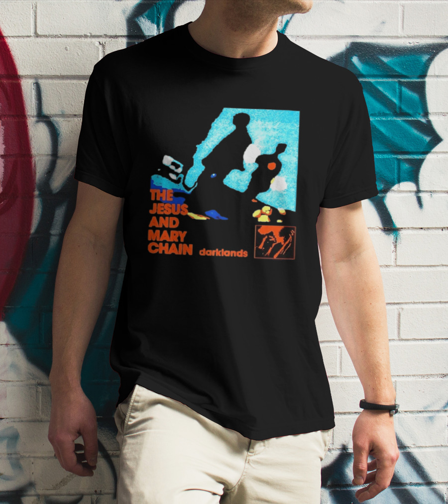 The Jesus And Mary Chain Darklands Alternative Rock Blue Black T-Shirt