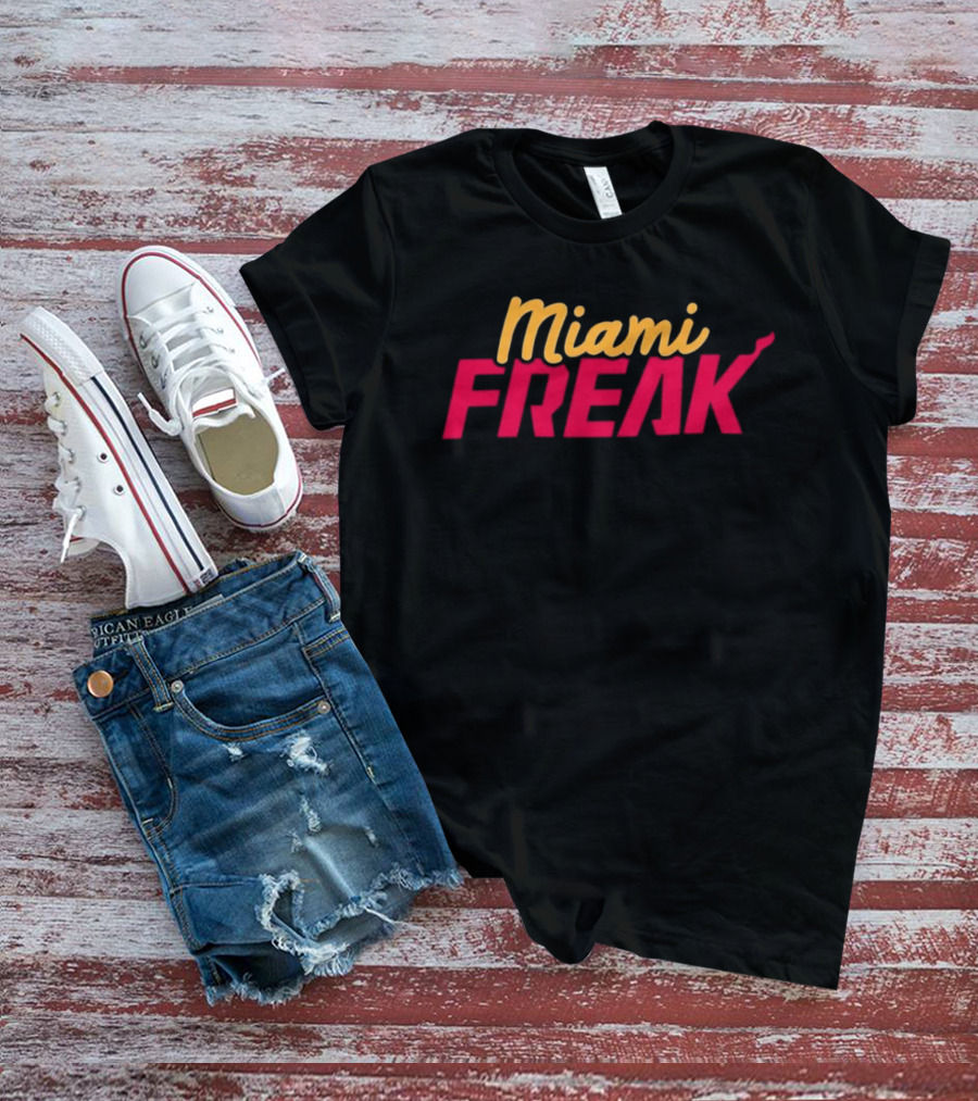 Miami Freak Miami Vice Aesthetic Retro Vibes T-Shirt