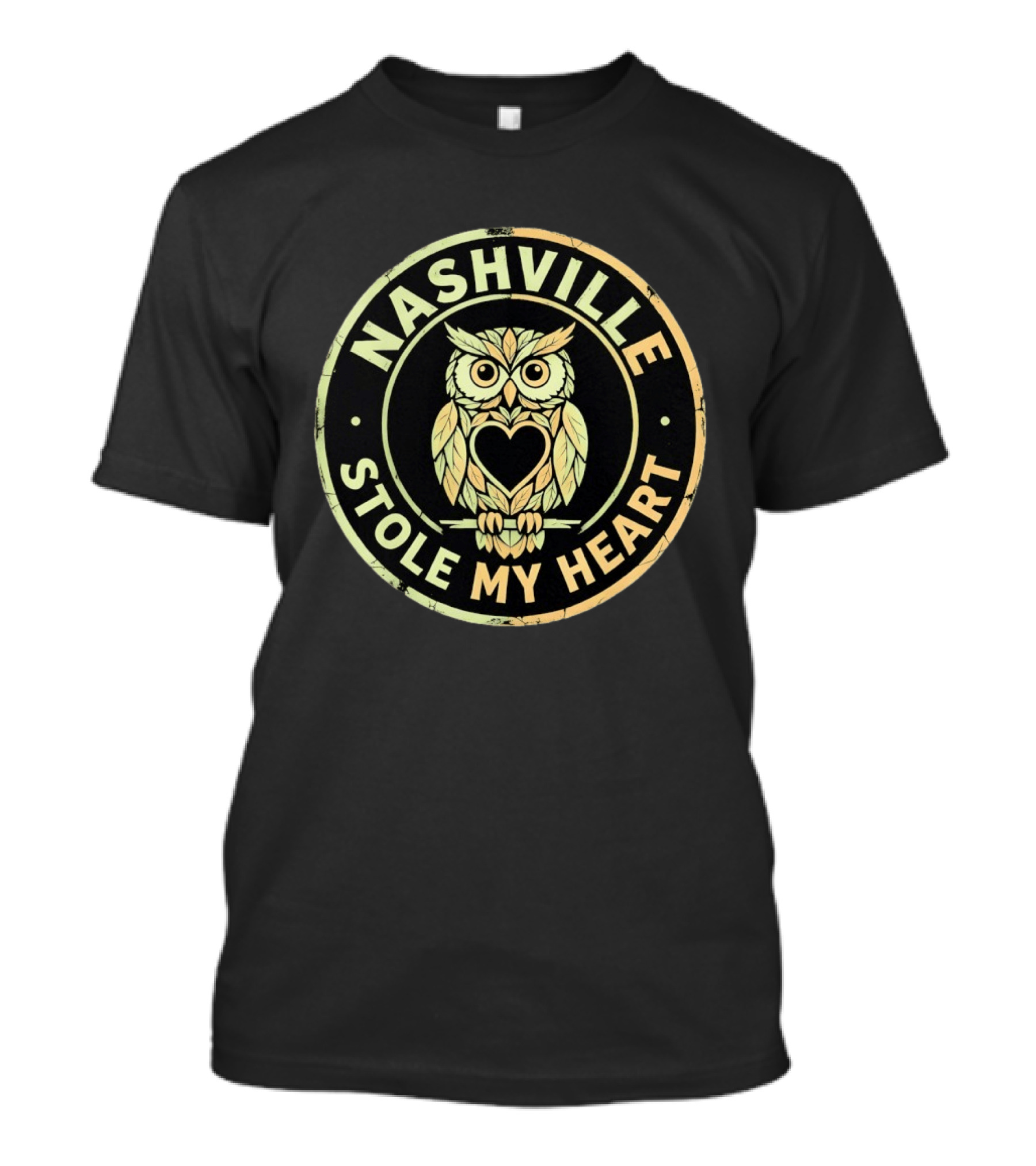 Nashville Stole My Heart Owl Tennessee T-Shirt