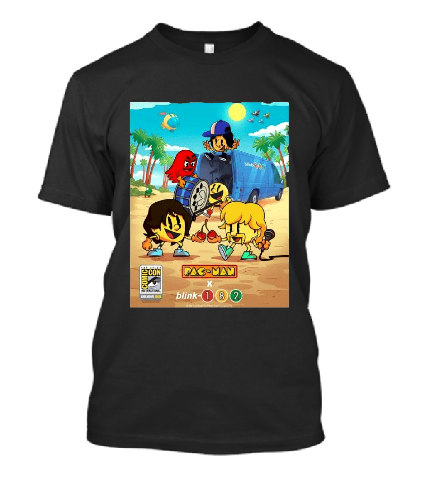 Comic Con San Diego Exclusive 2026 Blink 182 X Pac Man July 23 26 Home Decor T-Shirt