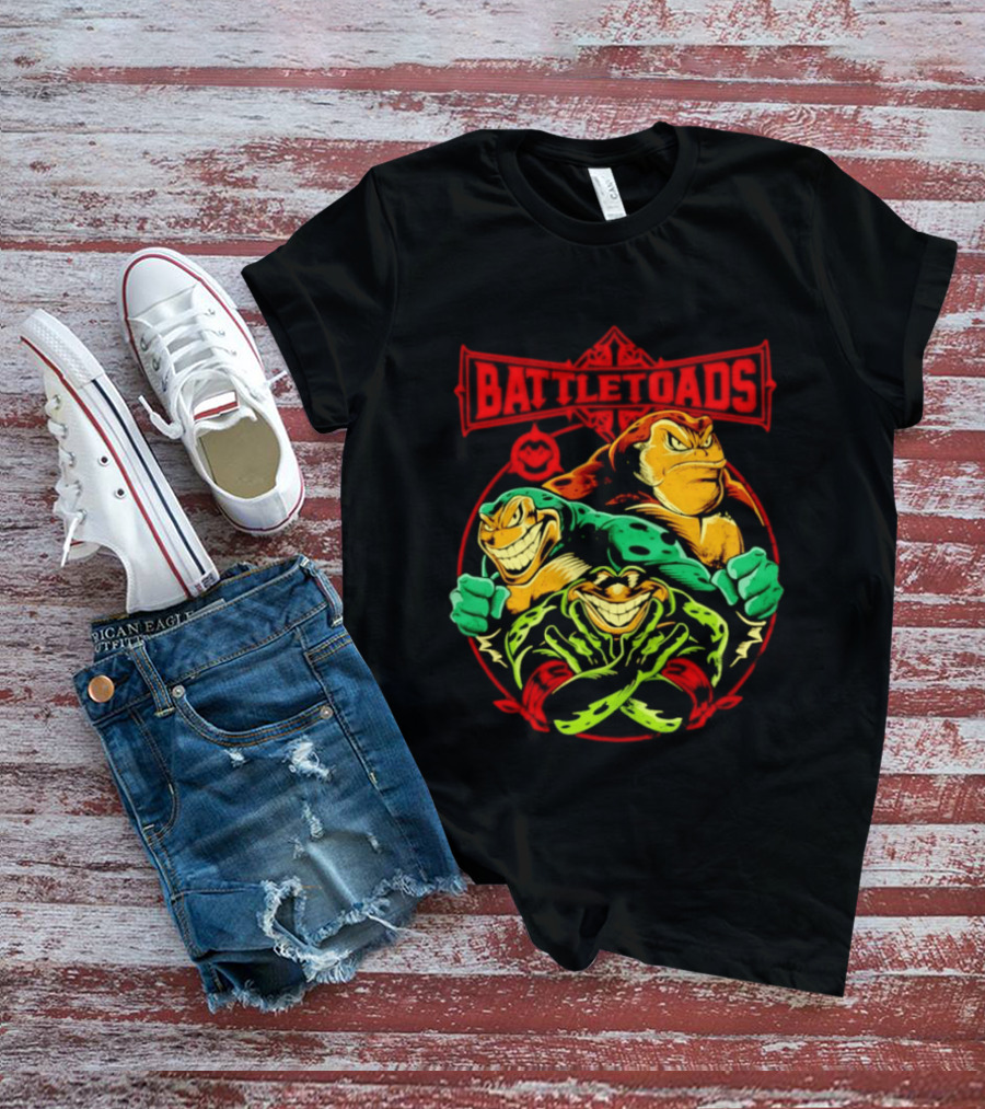 Battletoads Trio Rash Zitz Pimple Retro Gaming Legends T-Shirt
