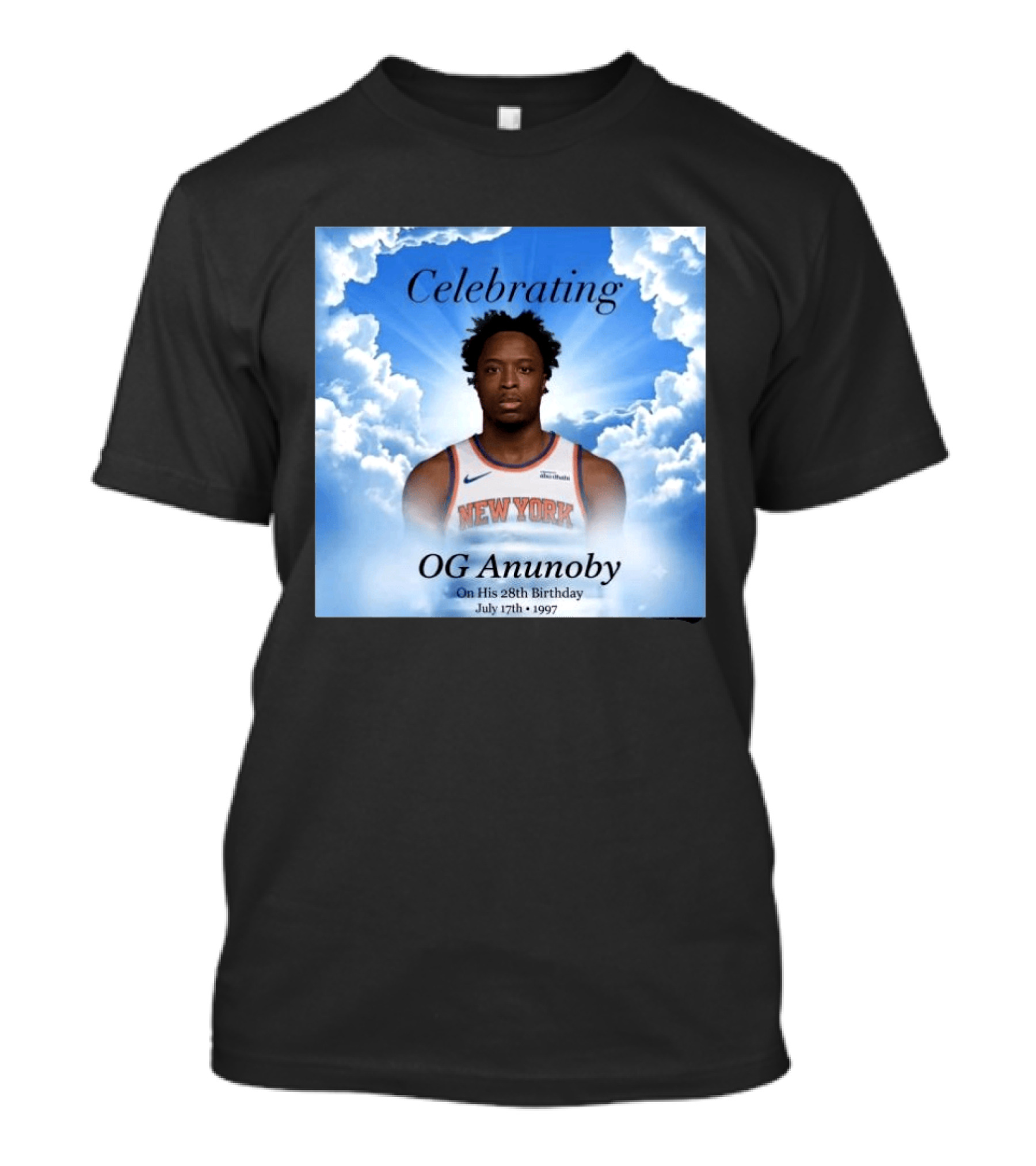 Celebrating OG Anunoby On His 28th Birthday July 17th 1997 New York Basketball T-Shirt