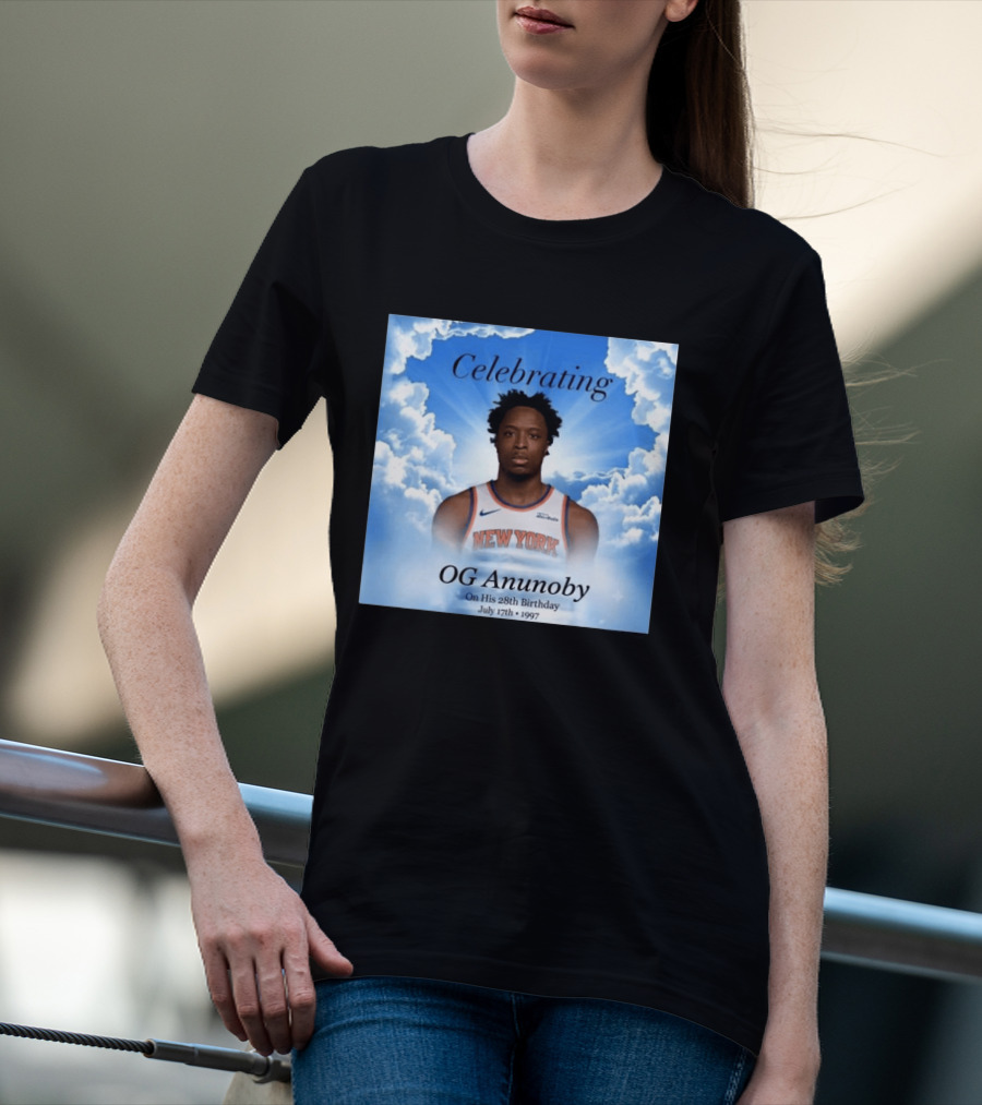 Celebrating OG Anunoby On His 28th Birthday July 17th 1997 New York Basketball T-Shirt