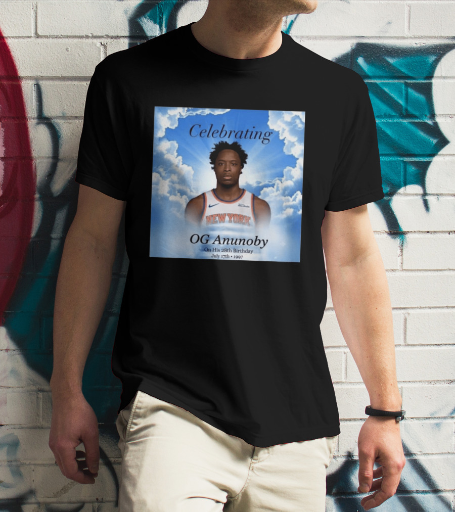 Celebrating OG Anunoby On His 28th Birthday July 17th 1997 New York Basketball T-Shirt
